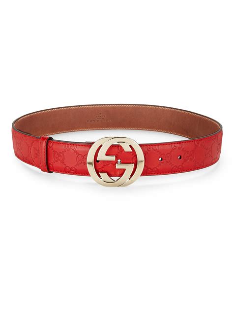 real red gucci belt.